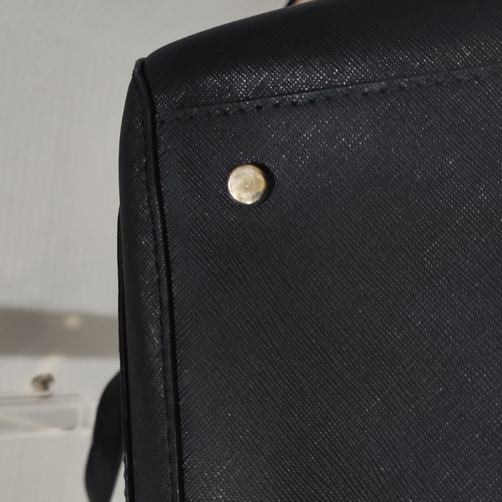 Kate Spade Black Tote with Gold Accents - Picture 13 of 16